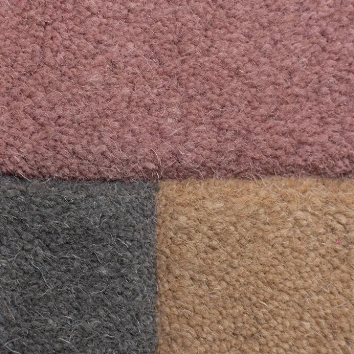 Abstrakt Teppich - Stracto Collage Rosa Beige