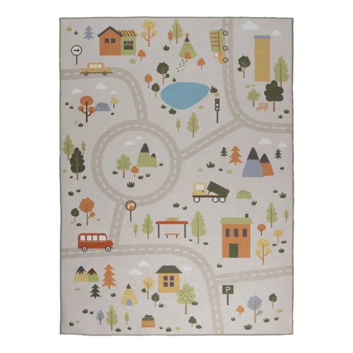 Auto Spielteppich - Rocky Ride Grau