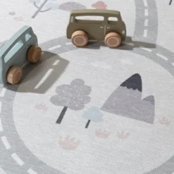 Auto Spielteppich - Rocky Ride Weiß