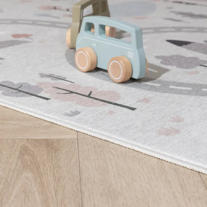 Auto Spielteppich - Rocky Ride Weiß