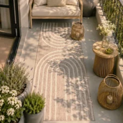 Balkonteppich - Sierra Arches Beige Creme