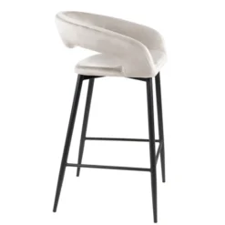 Barhocker - Lenn Velvet Creme
