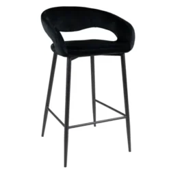 Barhocker - Lenn Velvet Schwarz