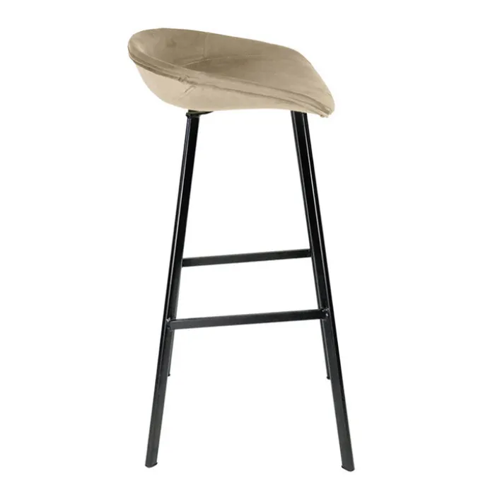 Barhocker Samt - Creme