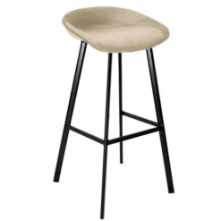 Barhocker Samt - Creme