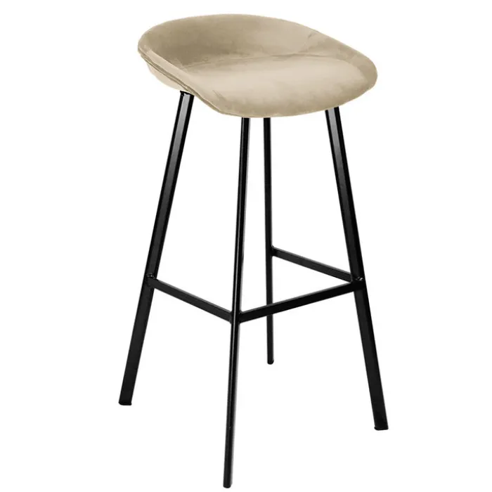 Barhocker Samt - Creme