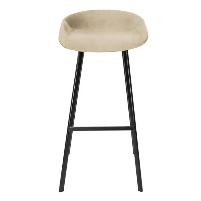 Barhocker Samt - Creme