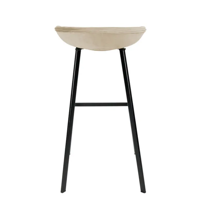 Barhocker Samt - Creme