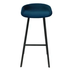 Barhocker Samt - Dunkelblau