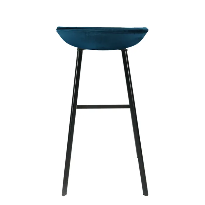 Barhocker Samt - Dunkelblau