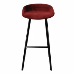 Barhocker Samt - Rot