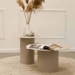 Beistelltisch - Tilo Beige - 43x43x45cm