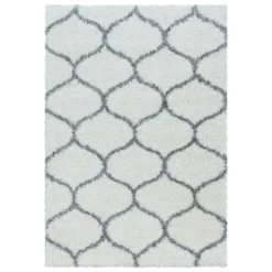 Berberteppich - Agadir Circle Creme Grau