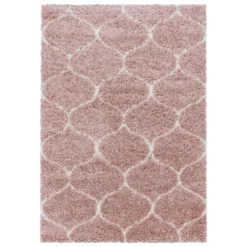 Berberteppich - Agadir Circle Rosa Creme