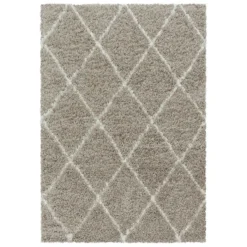 Berberteppich - Agadir Lines Beige Creme