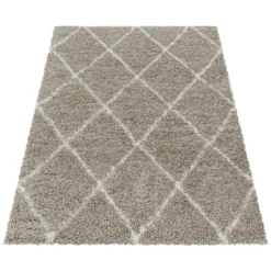 Berberteppich - Agadir Lines Beige Creme