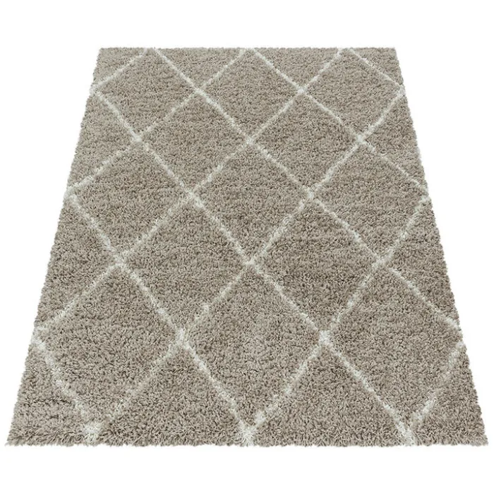 Berberteppich - Agadir Lines Beige Creme