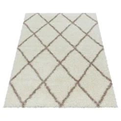 Berberteppich - Agadir Lines Creme Beige