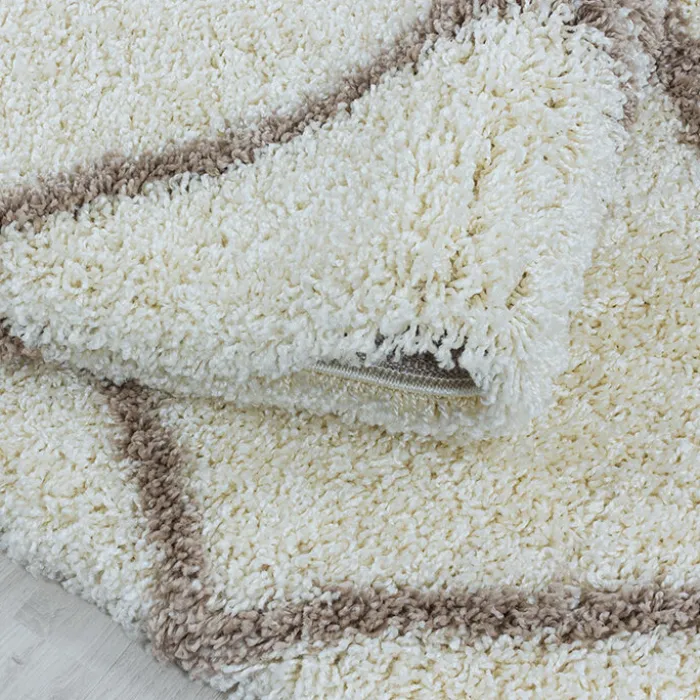 Berberteppich - Agadir Lines Creme Beige