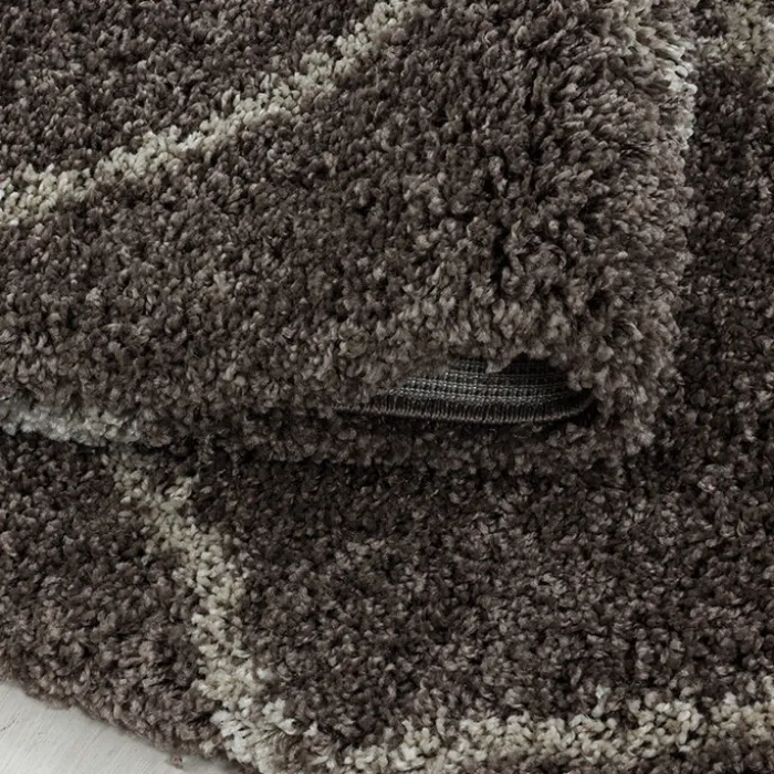 Berberteppich - Agadir Lines Taupe Creme