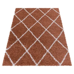 Berberteppich - Agadir Lines Terracota Creme