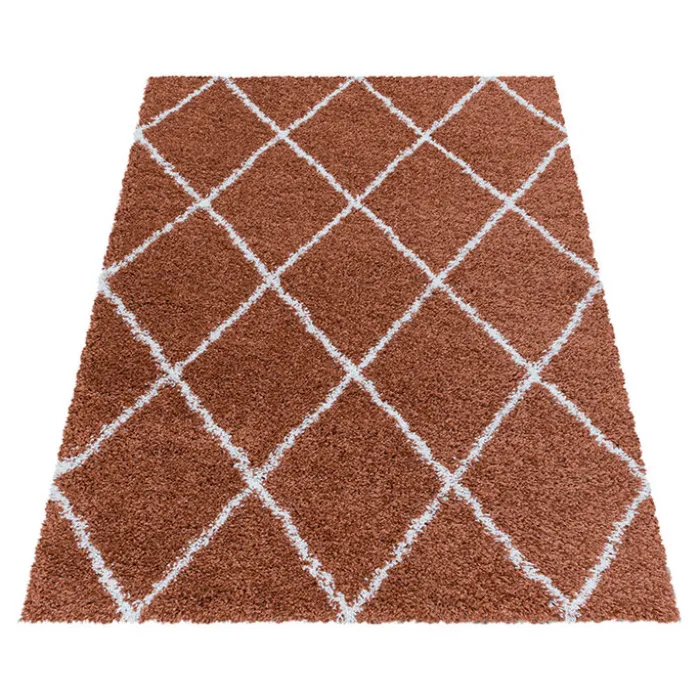 Berberteppich - Agadir Lines Terracota Creme