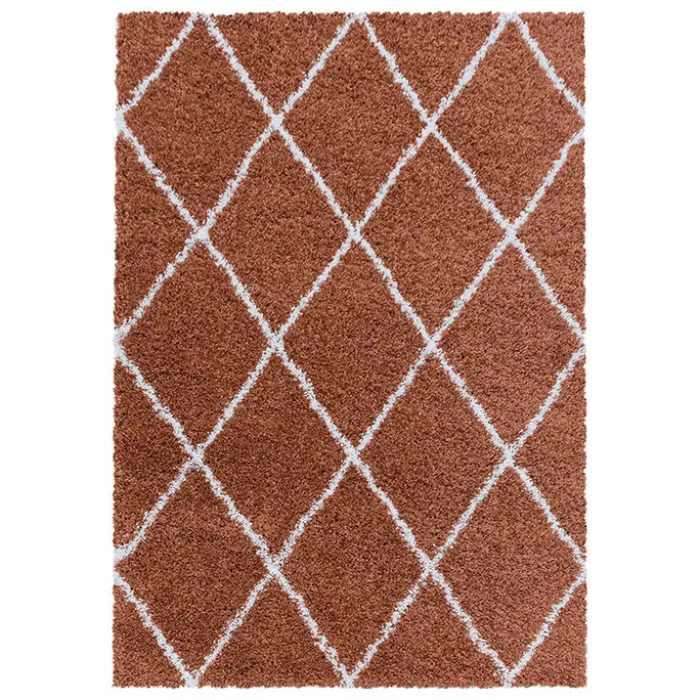 Berberteppich - Agadir Lines Terracota Creme