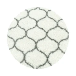 Berberteppich Rund - Agadir Circle Creme Grau