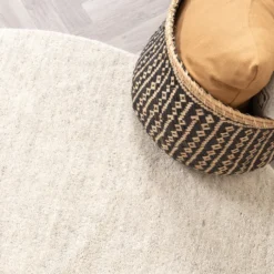 Berberteppich Rund - Aicha Beige