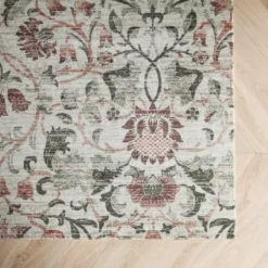 Blumen Teppich - Rosie Beige
