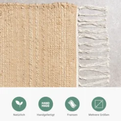 Boho Teppich - Faya Beige