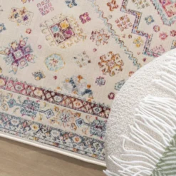 Boho Teppich - Joya Medaillon Bunt