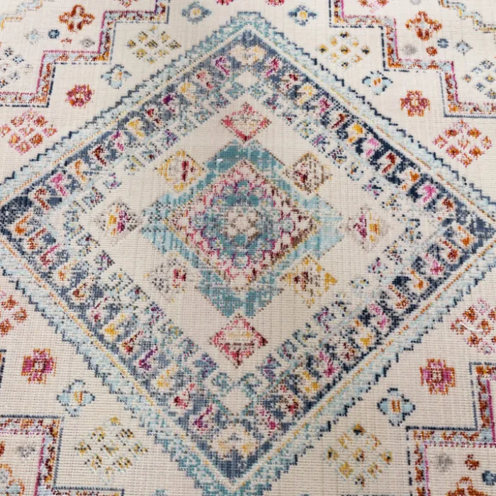 Boho Teppich - Joya Medaillon Bunt