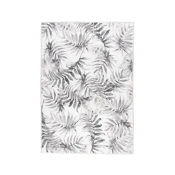 Boho Teppich - Palmier Blätter Grau