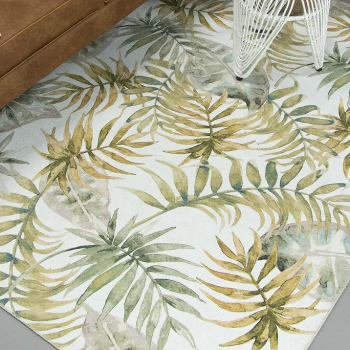 Boho Teppich - Palmier Blätter Naturel