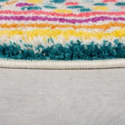 Bunter Kinderteppich Rund - Radiso Spot Multicolor - Ø 100cm