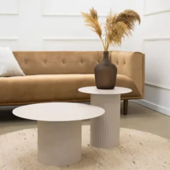 Couchtisch - Tilo Beige - 64x64x35cm