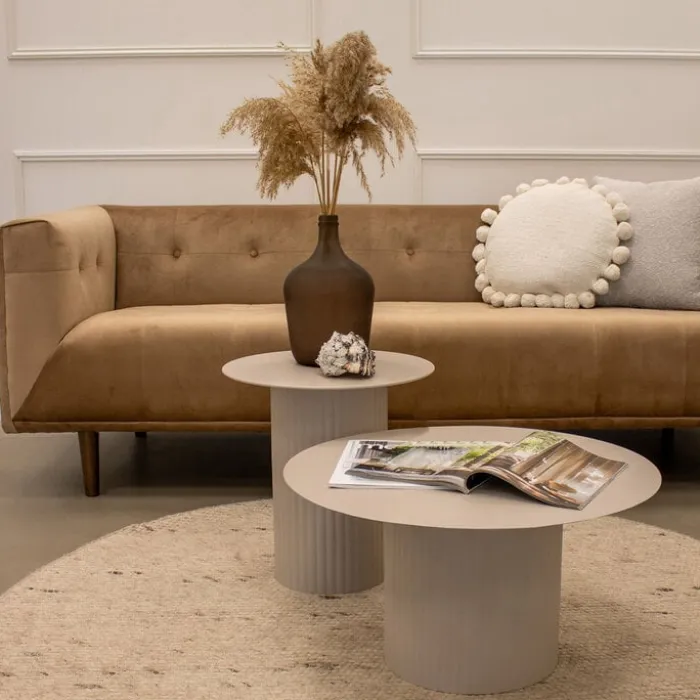 Couchtisch - Tilo Beige - 64x64x35cm