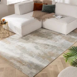 Designer Teppich - Marnix Grunge Creme Taupe