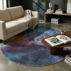 Designer Teppich Rund - Lunara Bunt