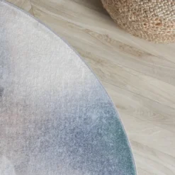 Designer Teppich Rund - Lunara Grau