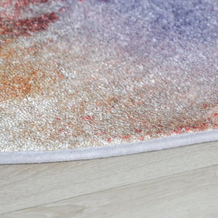 Designer Teppich Rund - Lunara Lila