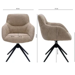 Drehstuhl - Fer Beige