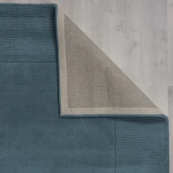 Einfarbiger Teppich - Tuscano Blau