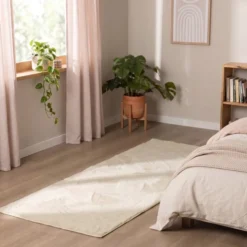 Flauschiger Läufer - Cozy Creme