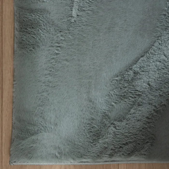 Flauschiger Läufer - Cozy Grün