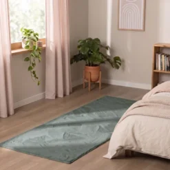 Flauschiger Läufer - Cozy Grün