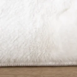 Flauschiger Läufer - Cozy Weiß