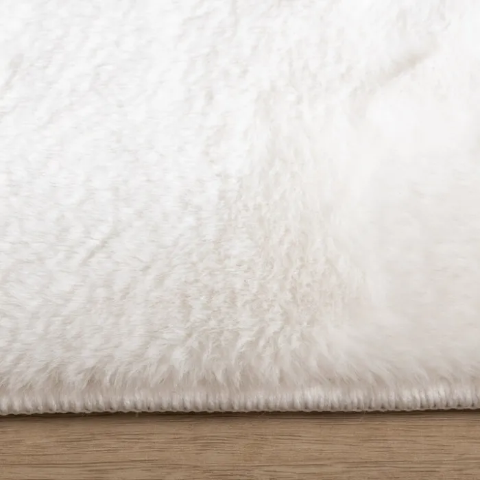 Flauschiger Läufer - Cozy Weiß
