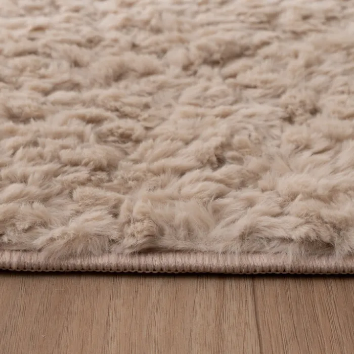 Flauschiger Teppich - Bobby Creme
